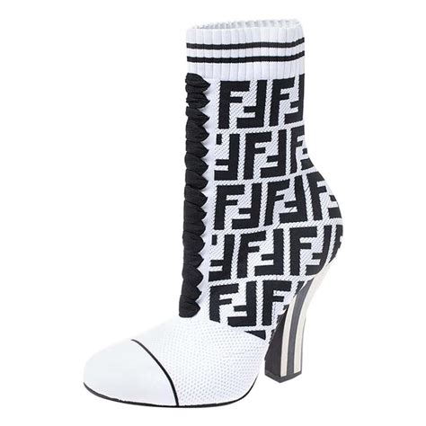 White Fendi Boots for Women 